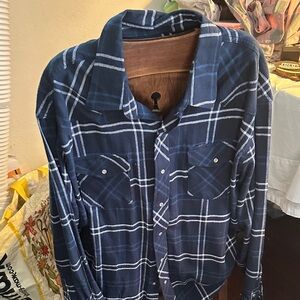 Wrangler Navy Checkered Shirt